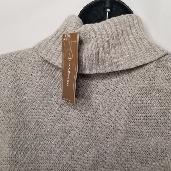 Francesca Blue Rain cableknit tunic top Gray Medium - Picture 3 of 11